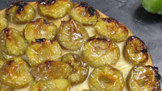 Tarte caramélisée à la Reine-Claude