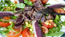 Salade de gésiers de canard confit