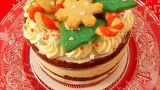 Naked cake de Noël chocolat, épices, tonka