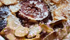 Clafoutis de saison, figues-miel