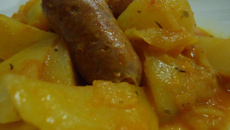 Pommes de terre aux granny smith et au chorizo