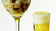 Tartare de Saint-Pierre et huître en gelée de Bière de Printemps