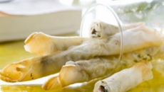 Sifflets d'agneau croustillants au chèvre