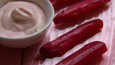 Asperges tout en rose.