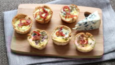 Mini tartelettes à la fourme d'Ambert