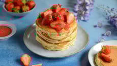 Pancakes aux fraises