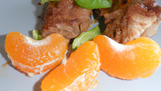 Rôti de veau à la mandarine