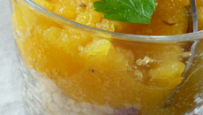 Verrine d'orient et sa gelée de carottes au cumin