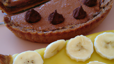 Tarte à la mousse au chocolat et à la banane