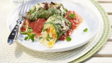 Roulades de laitue farcies au couscous et au gruyère AOC