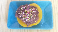 Pêches au sirop version cup cake