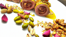 Rouleau de canard aux pistaches