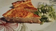 Quiche allumettes de dinde parfumée au thym