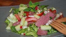 Salade composée d'inspiration thaïe