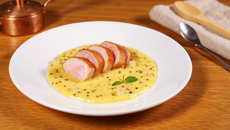 Filet mignon de porc à la moutarde