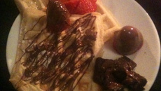 Gaufres fraise et moelleux au chocolat