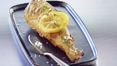 Merlan frit et citronné