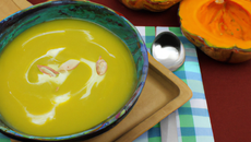 Velouté de courge verte