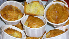Muffins emmental-poire