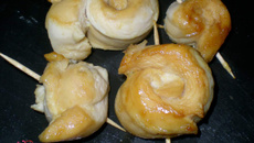 Tourbillons de poulet au citron, miel et badiane maison