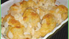 Gratin de chou fleur aux amandes