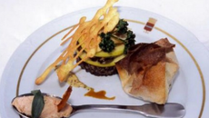 Aumonière à l'Ambertoise et son duo de la mer aux saveurs du Puy