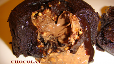 Coulant chocolat cœur ferrero rocher