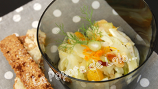Verrine fenouil orange et amandes