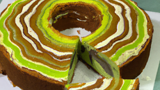 Cake marbré au kiwi
