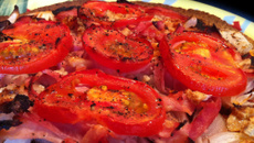 Tortizza jambon tomate chèvre !