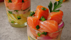 Verrine au saumon facile et rapide