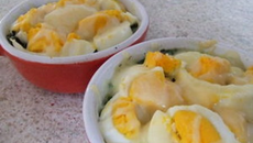 Gratin d'épinards aux œufs