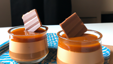 Mousse duo chocolat caramel