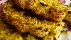 Chou fleur croquant au four