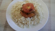 riz et tomates farcies