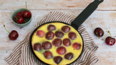 Clafoutis léger aux cerises à la poêle