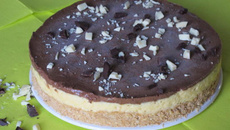 Cheese cake glacé aux deux chocolats