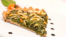 Tarte provençale aux épinards et aux pignons