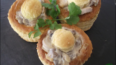 Vols au vent poulet et champignons