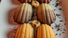 Madeleines au chocolat blanc et au poivre