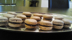 Macaron ganache choco