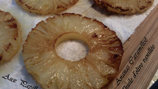 Ananas caramélisé à l'huile d'olive vanillée