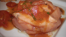 Mi cuit de saumon en marinade chaude