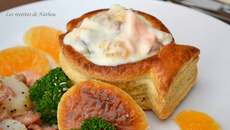 Bouchées de la mer aux clémentines et béchamel au curry