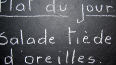 Salade tiède d'oreilles