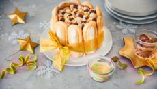 Charlotte de Noël à la crème de marrons et au citron