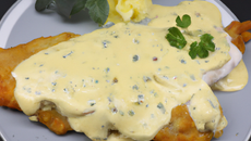 Escalope à la moutarde et à la crème