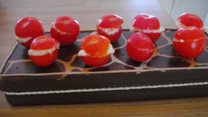 Tomates farcies aux cheveux de la mer