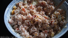 Salade de riz thon et tomate