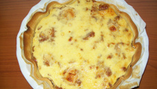 Tarte aux pommes à la framboise